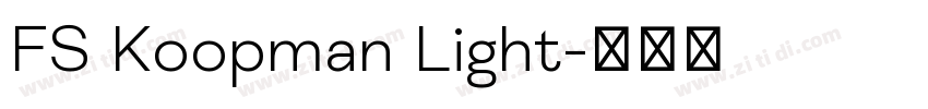 FS Koopman Light字体转换